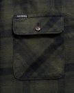 Closeup view of Men's Everyday Flannel LS - Black / Gray
