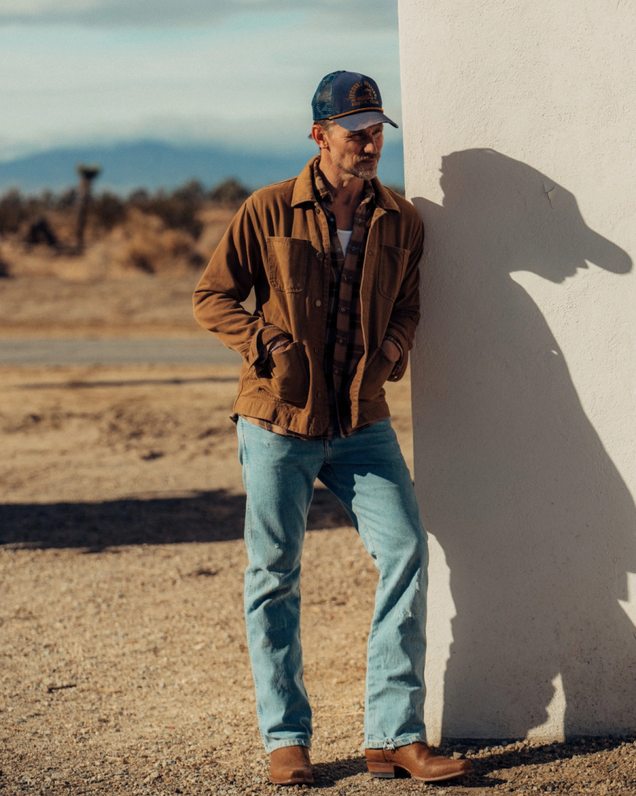Men's Tan Denim Chore Jacket - Western | Tecovas