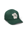 Quarterfront view of Cowboy Patch Trucker - Green on plain background