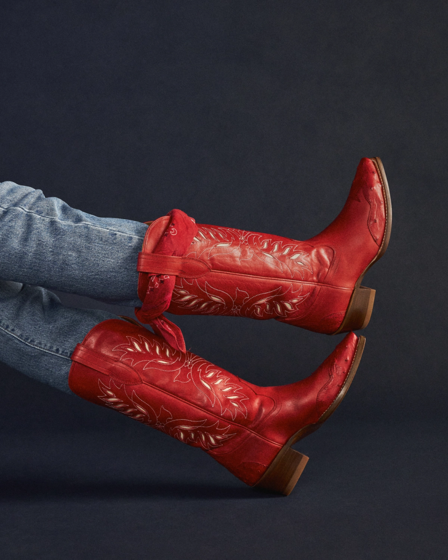 View of The Annie Eagle - Barn Red Cowhide