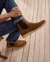 Man wearing the Tecovas Chance boots.