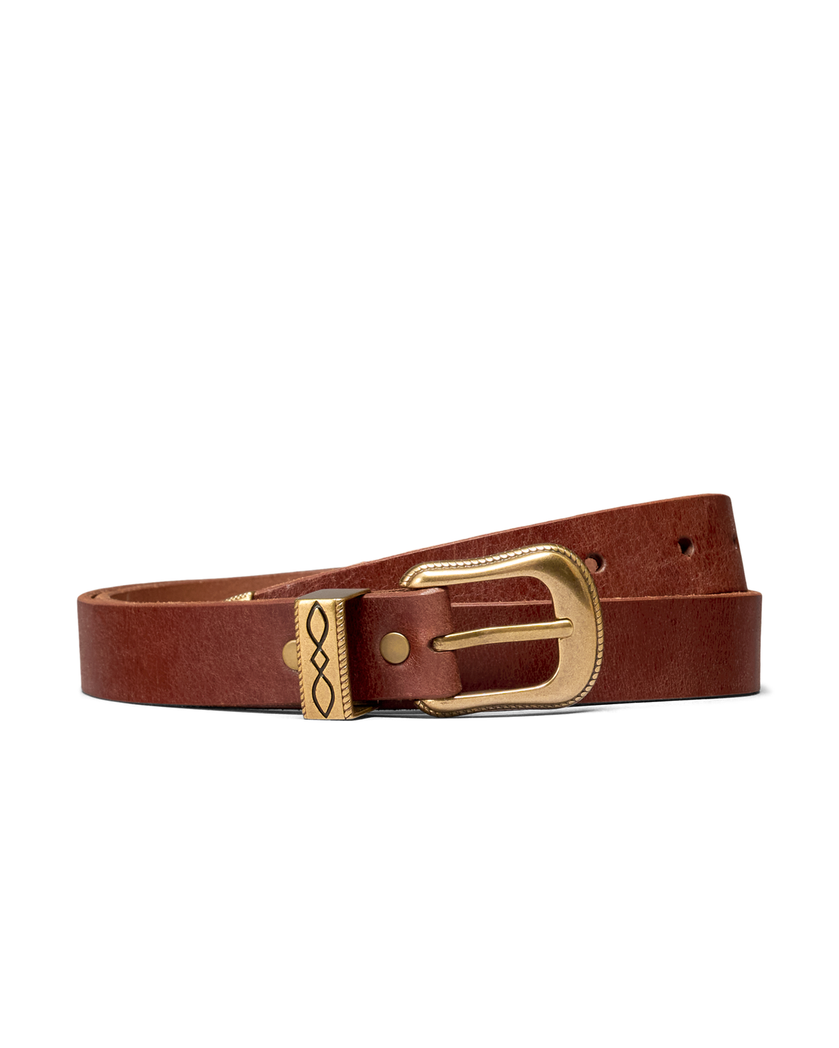 Women's Brass 3 Piece Belt