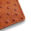 Closeup detail view of Bifold Card Case - Pecan