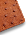 Closeup detail view of Bifold Card Case - Pecan