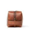 Side view of the Bartlett Travel Kit in Cognac