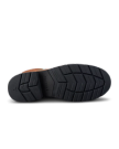 Sole view of The Rugged Moc - Saddle on plain background