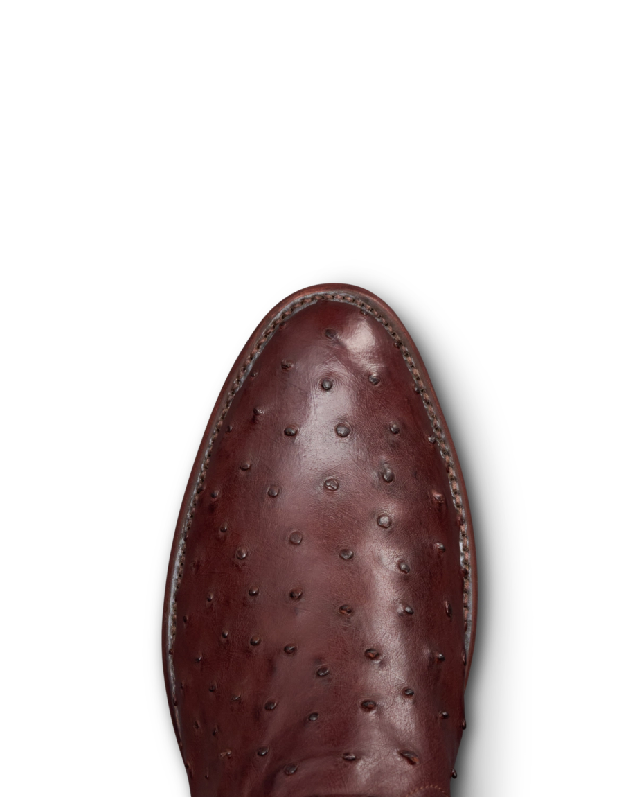 Toe view of The Wyatt II - Mahogany on plain background