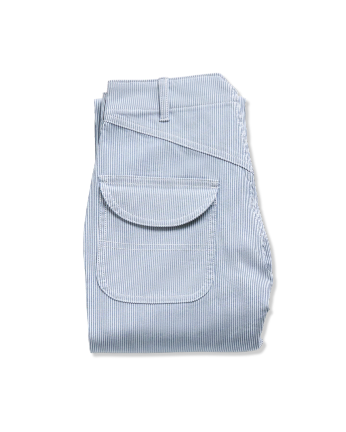 Women's Carpenter Pant - Blue / White on plain background