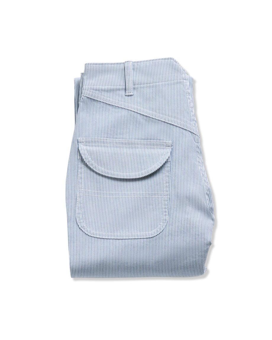 Women's Carpenter Pant - Blue / White Cotton on plain background