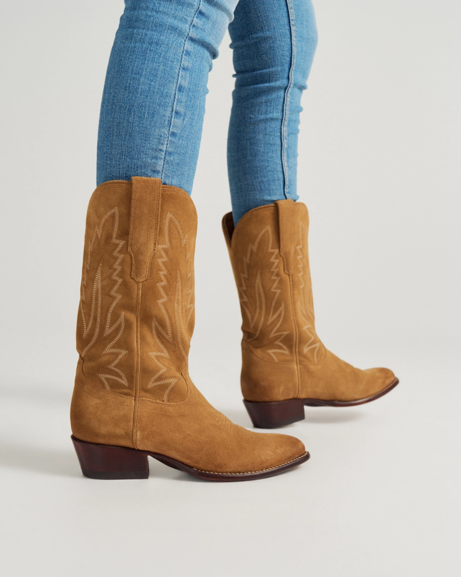 View of The Jamie II - Caramel Suede