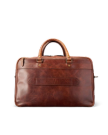 Back view of Bartlett Carrier Duffle - Cognac on plain background