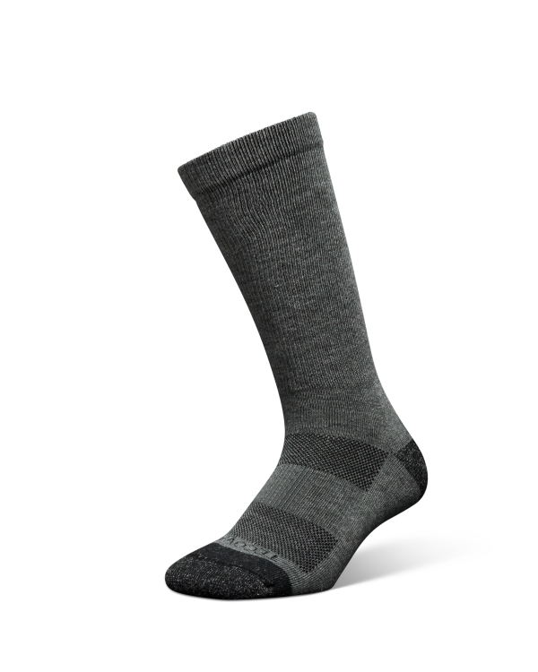 View of Mid-Calf Sock (3 Pack) - Tan / Dark Gray / Brown