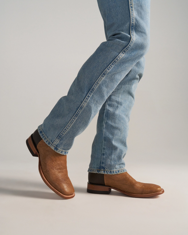 View of The Doc - Tan / Bone Calfskin