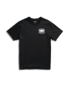 Front view of Men's Boot Company Tee - Black / Bone on plain background
