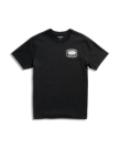 Front view of Men's Boot Company Tee - Black / Bone on plain background