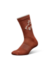 View of Buckin Bronc Crew Socks (2-Pack) - White / Rust
