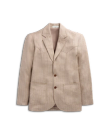 Front view of Men's Western Blazer - Khaki on plain background