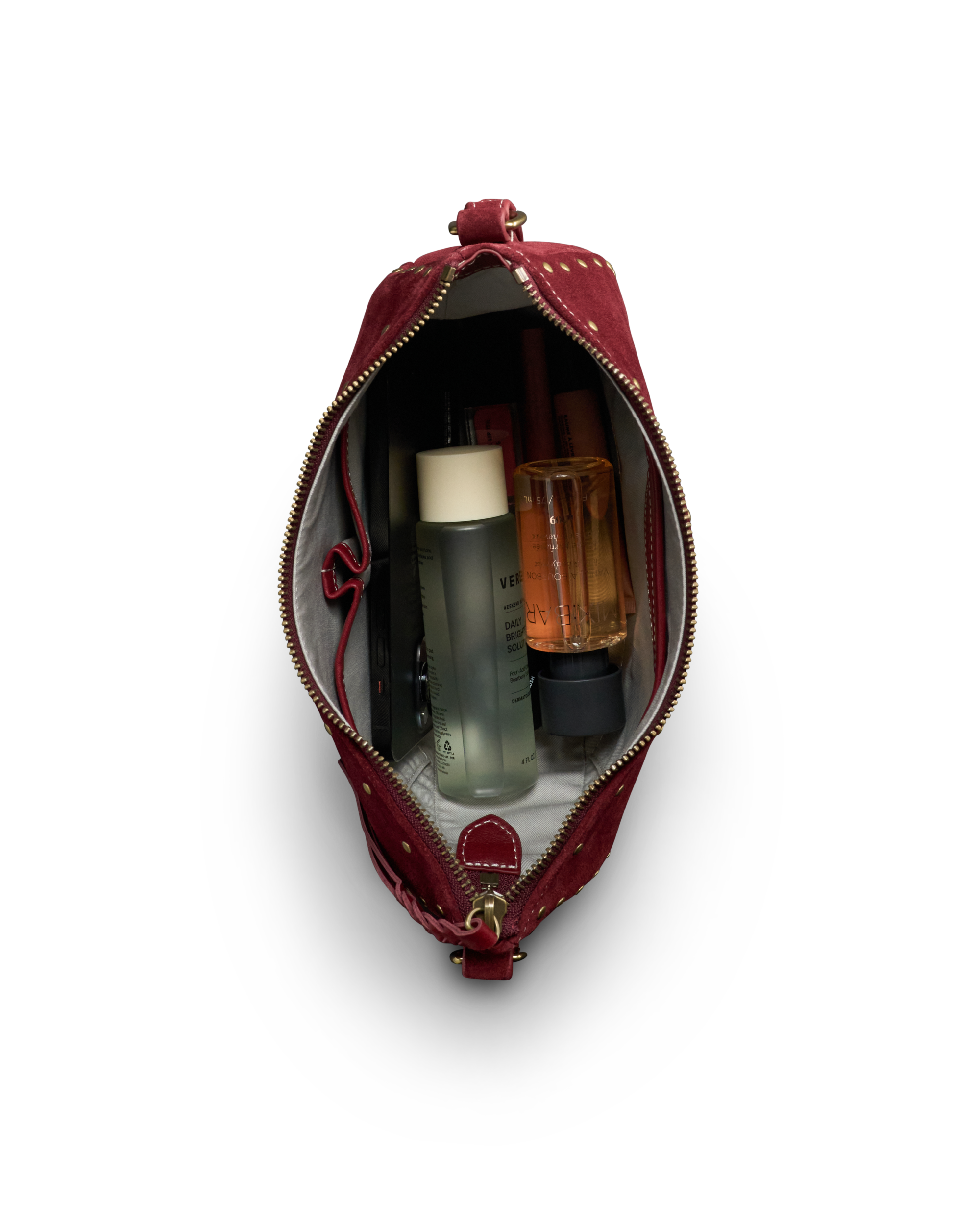 View of Slouchy Shoulder Bag - Cabernet