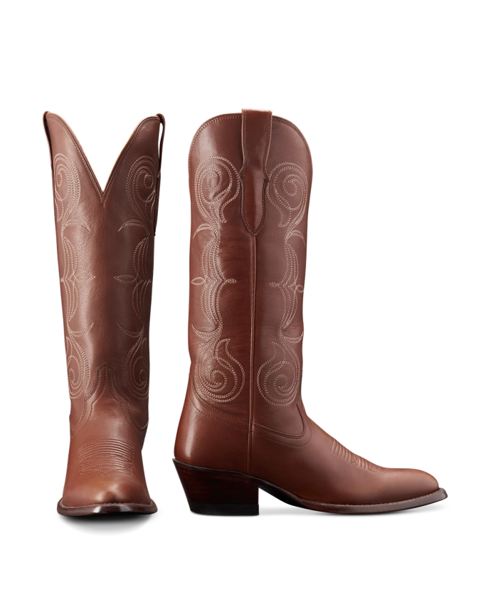 Pair view of The Jane - Saddle Suede on plain background