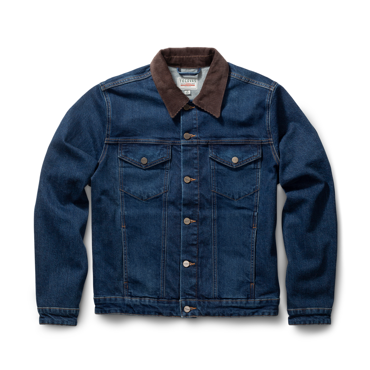 Men's Western Jean Jacket | Denim Trucker Jacket - Dark | Tecovas