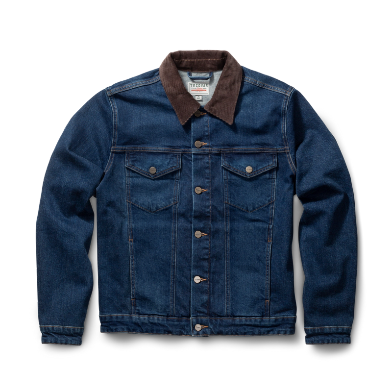 Men's Western Jean Jacket | Denim Trucker Jacket - Dark | Tecovas