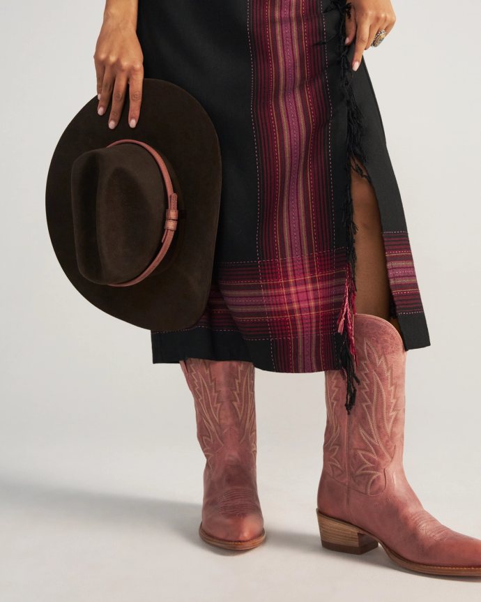 View of Hat Band - Pink Frost