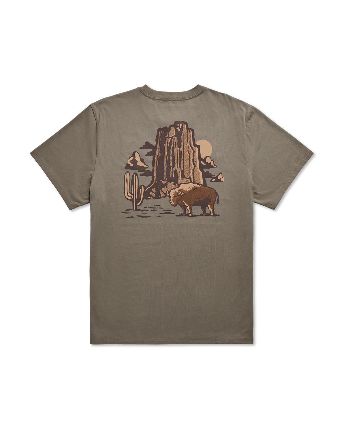 Men's Bison Landscape T-Shirt SS