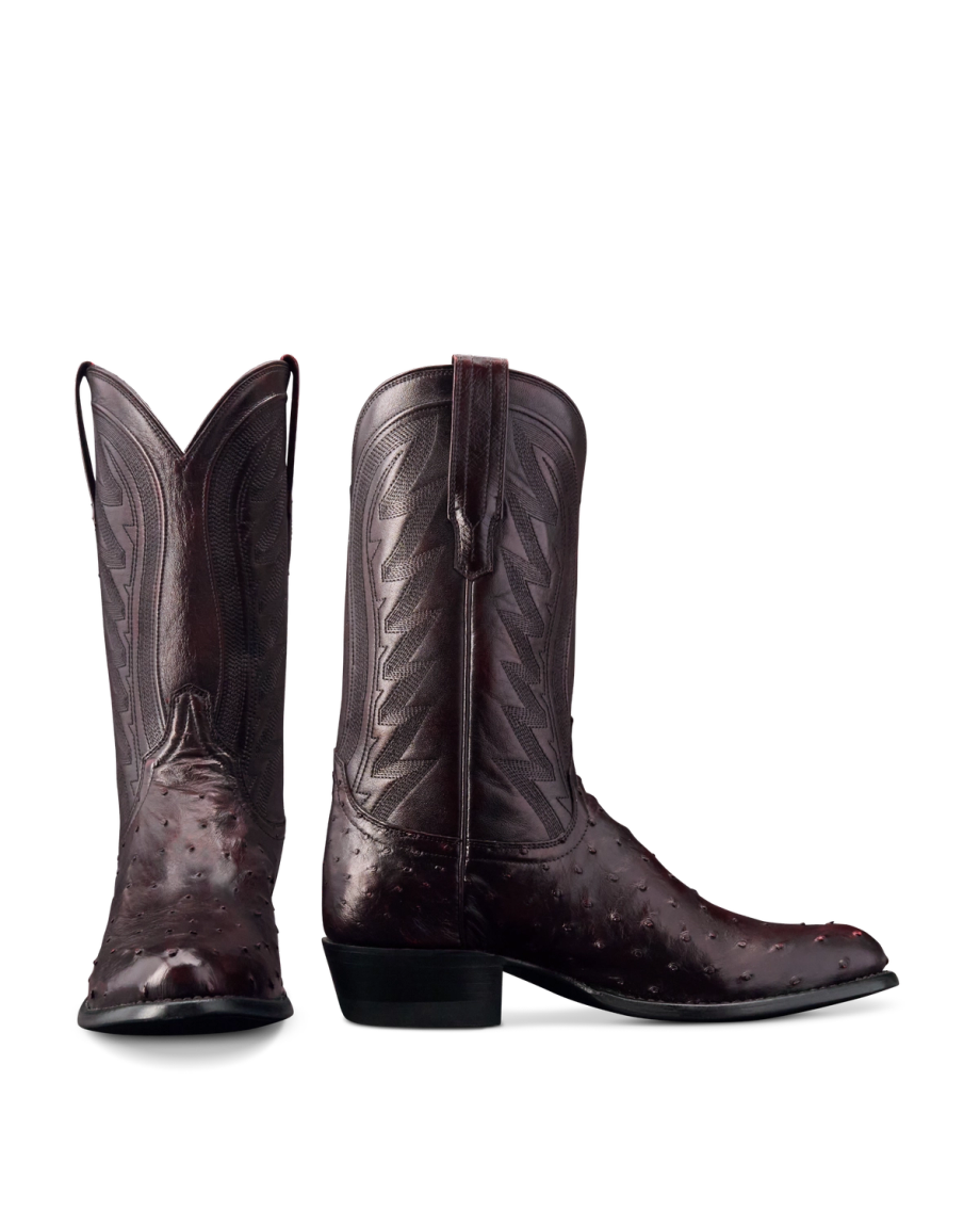 View of The Wyatt - Black Cherry Ostrich