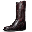 Quarterfront view of The Cooper - Black Cherry on plain background