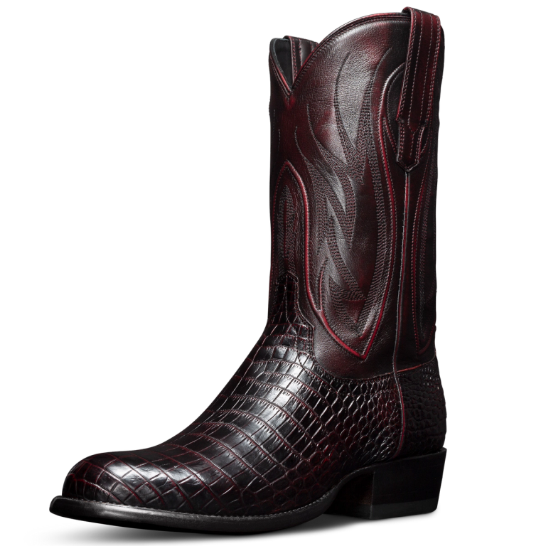 Black online cherry boots