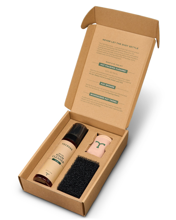 Inside view of Hat Care Kit - NA on plain background