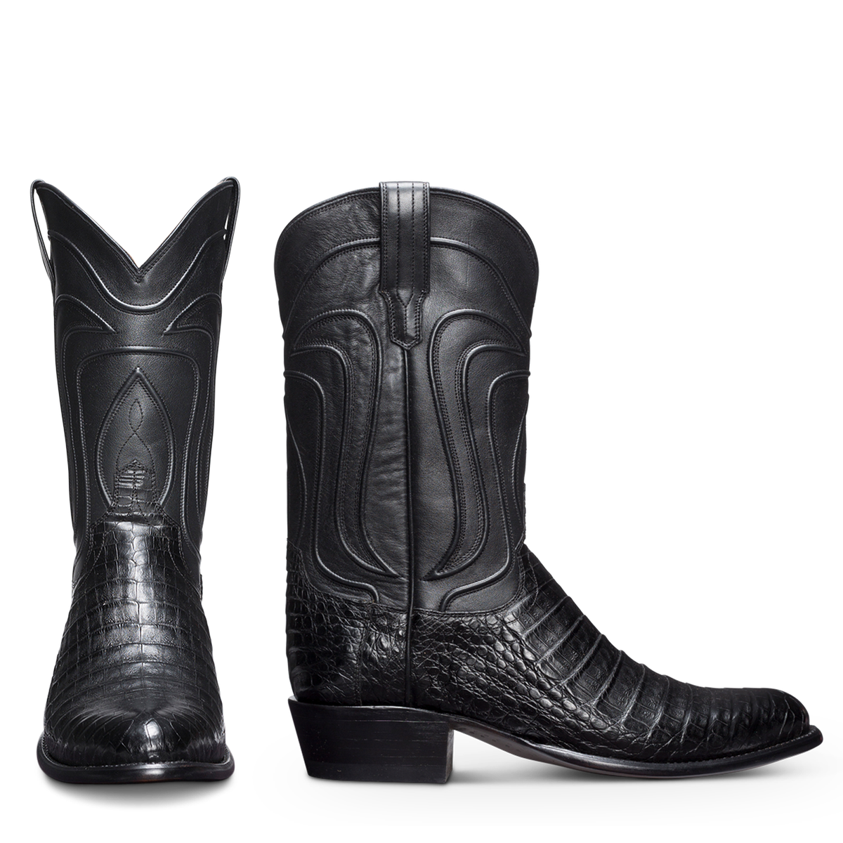 Men's Caiman Belly Cowboy Boots | The Dillon - Midnight | Tecovas