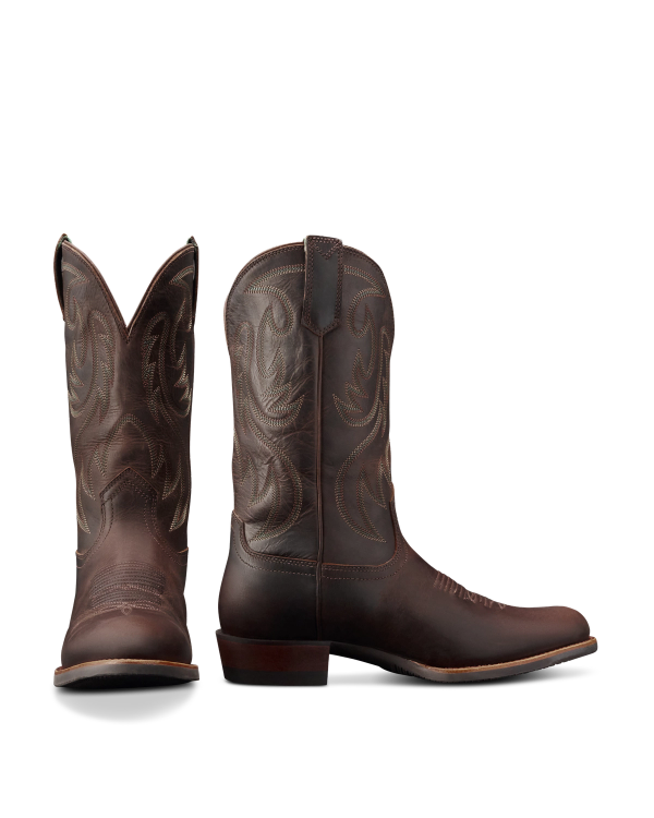 Pair view of The Buck - Molasses Cowhide on plain background