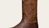 The Midland boot in soil colored bison leather