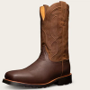 The Midland boot in soil colored bison leather