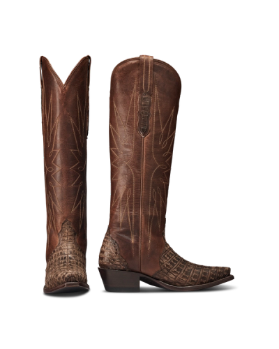 Pair view of The Loretta - Truffle Caiman on plain background