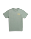 Front view of Men's Original Tecovas Rope Tee - Cactus / Yellow on plain background