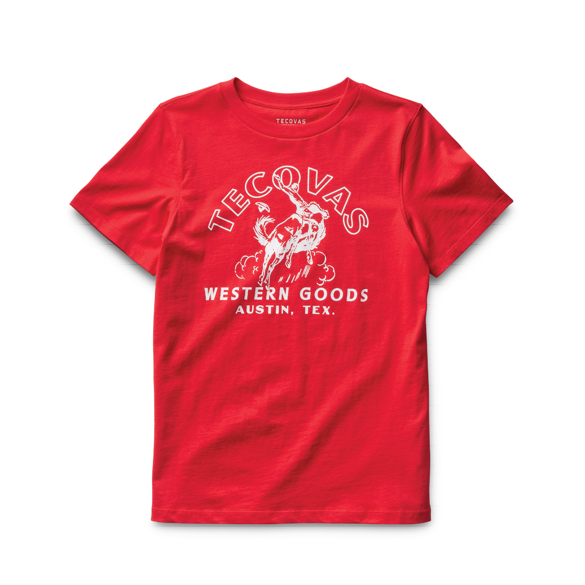 Red Monochrome Broncos Graphic Tee - The Burlap Buffalo