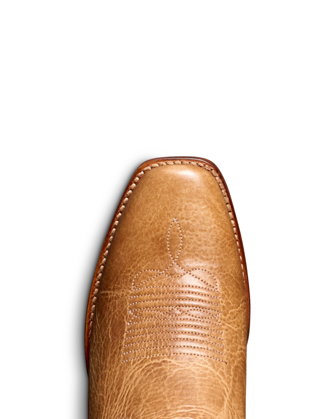 Toe view of The Marion - Tan / Copper on plain background