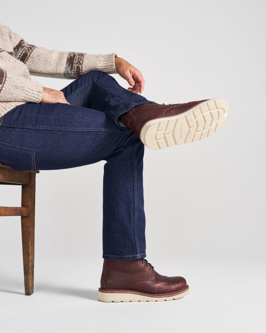 The Knox Lace Up in Cognac Cowhide - Men's Lace Up Boot | Tecovas
