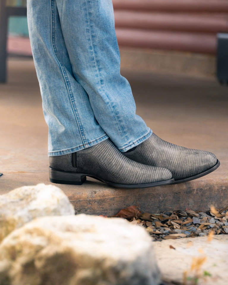 Tecovas Slim Jeans with Cowboy Boots 