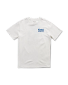 Front view of Men's Tornado Tee - White / Blue on plain background