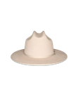 Front view of The Cruiser Wool Blend Cowboy Hat - Bone on plain background