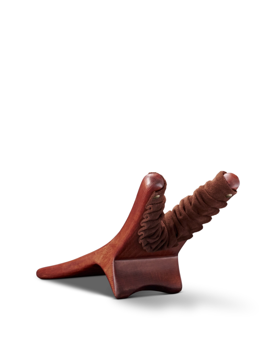 Quarterfront view of Boot Jack Beechwood/Mocha Suede - Beechwood/Mocha Suede on plain background