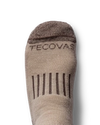 Toe view of Merino Wool Socks - Oak on plain background