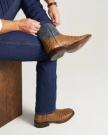 View of The William - Toffee/Navy Caiman