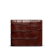 Front view of Alligator Billfold - Walnut on plain background
