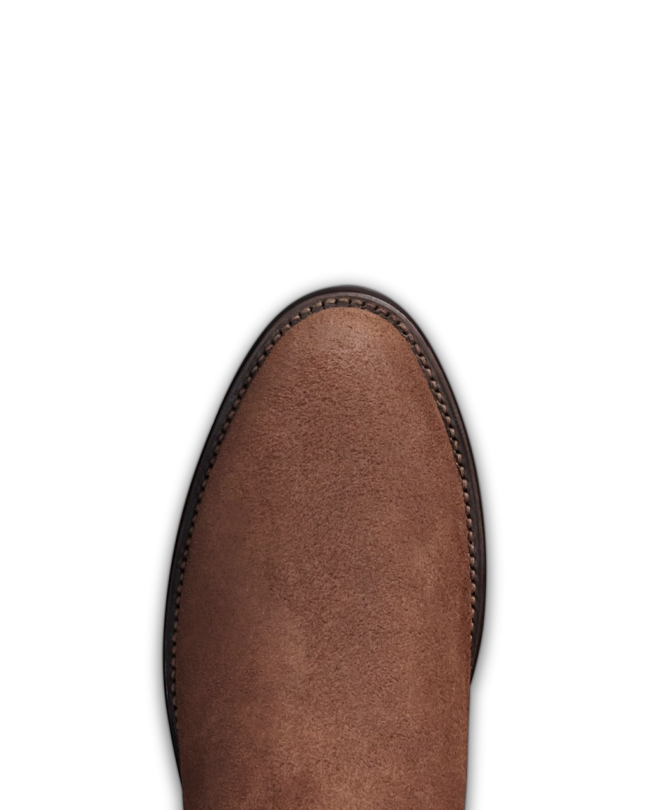 Toe view of The Dean - Earth Roughout on plain background