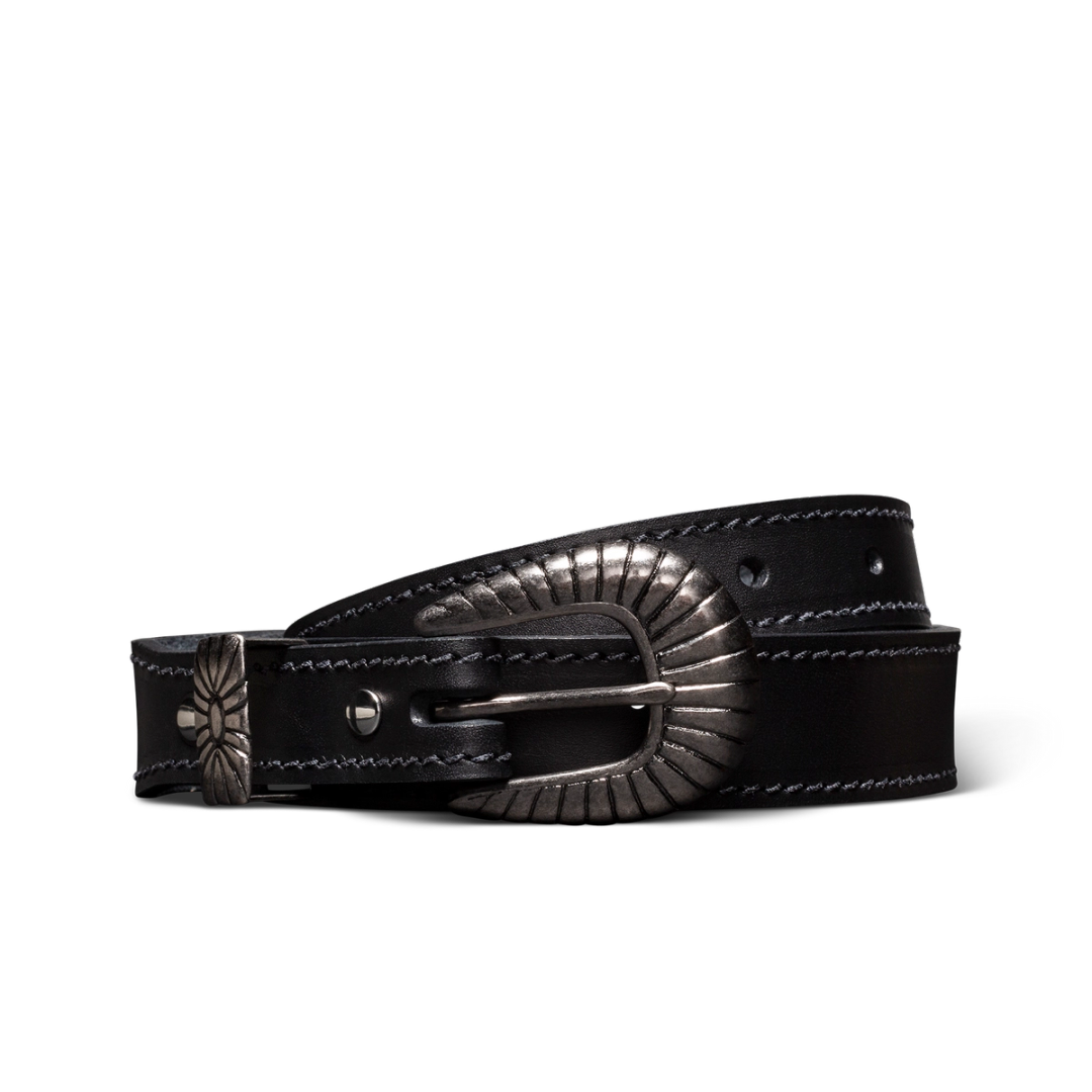 Anderson's Black Leather Western Belt