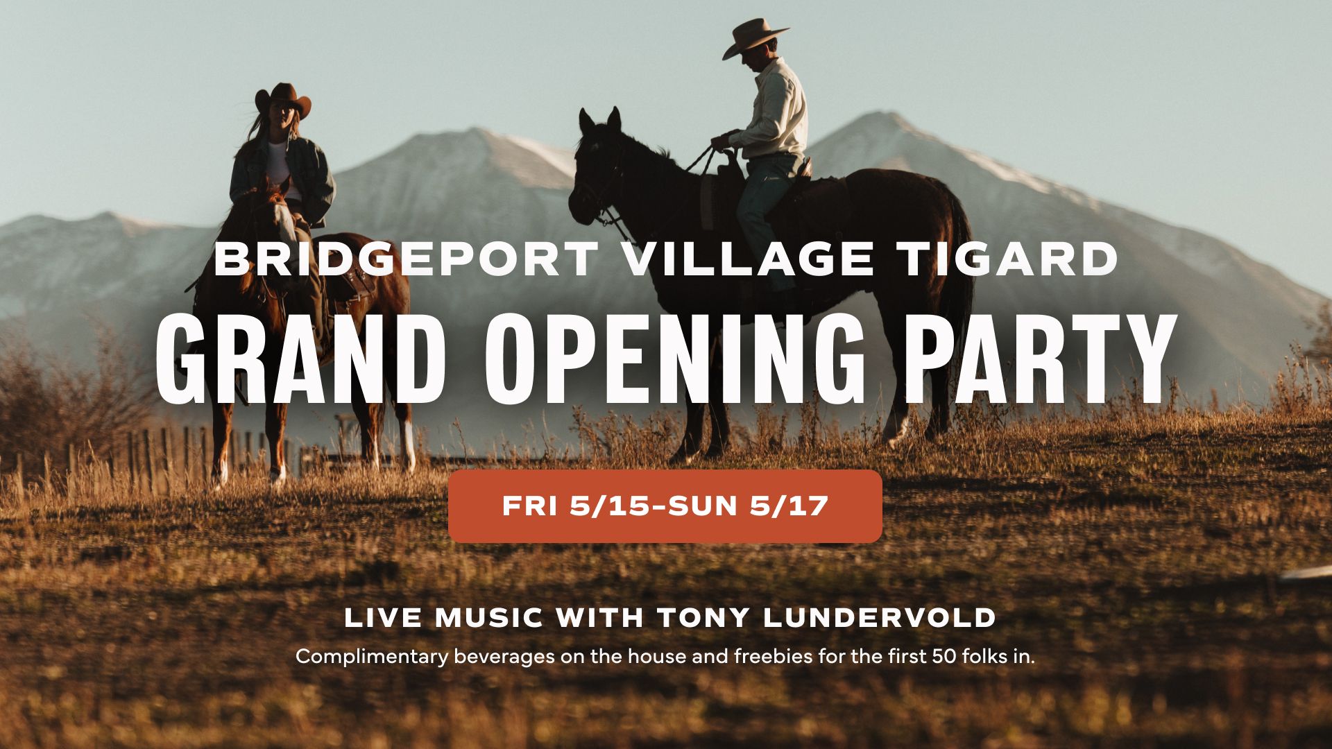 Tecovas Tigard Grand Opening 5/15-5/17